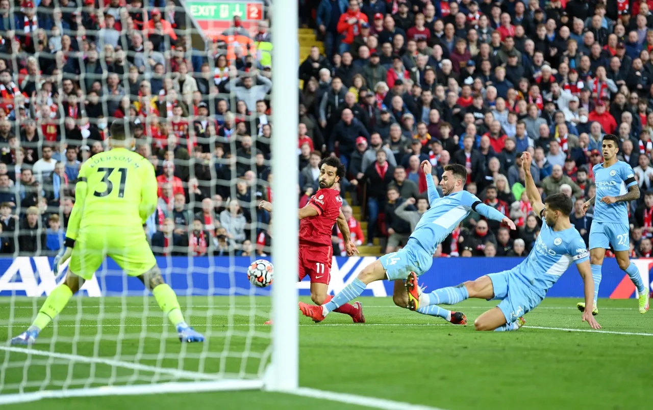 هدف محمد صلاح العالمي في شباك مانشستر سيتي