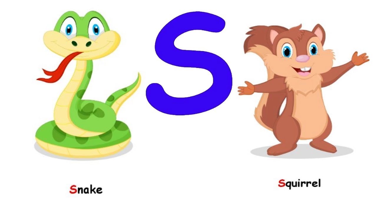 كلمات إنجليزية تبدأ بحرف S للأطفال