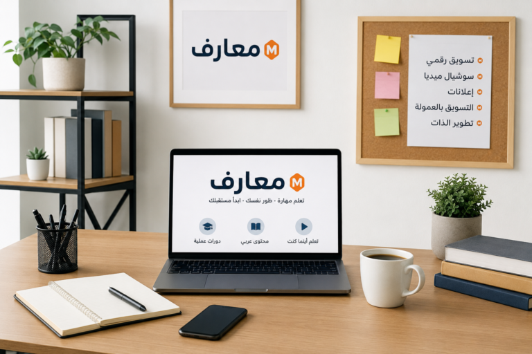 منصة معارف 2026.. أفضل كورسات التسويق الرقمي والعمل الحر للمبتدئين