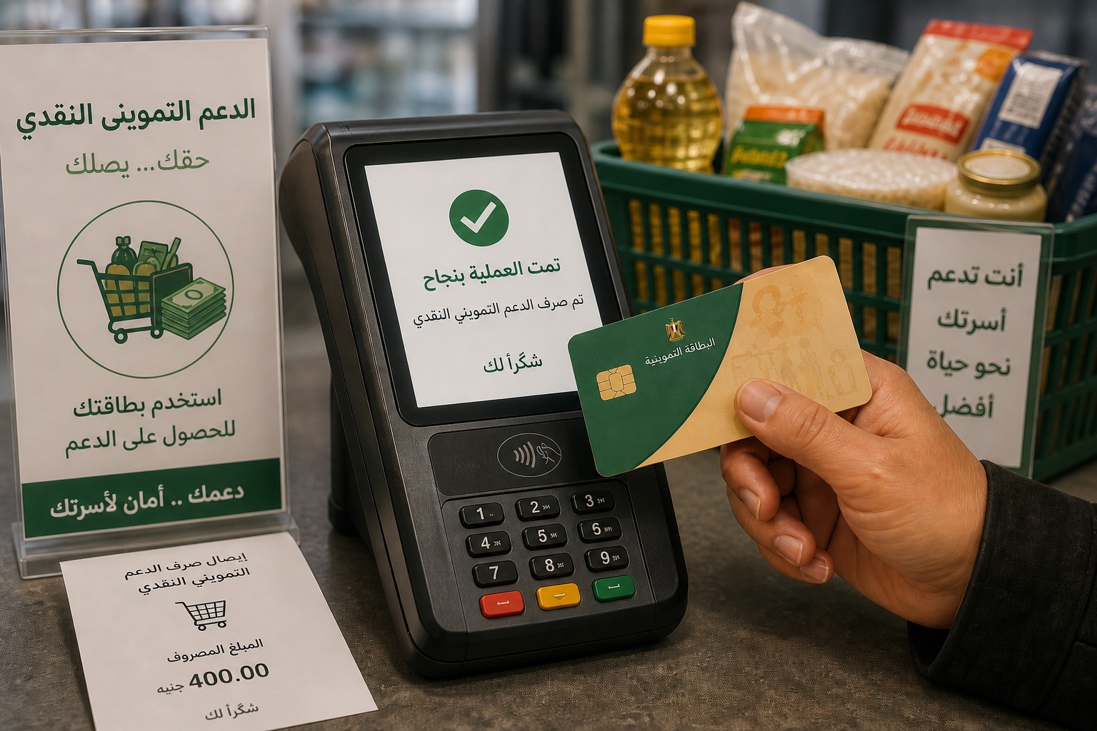 صرف منحة التموين 400 جنيه