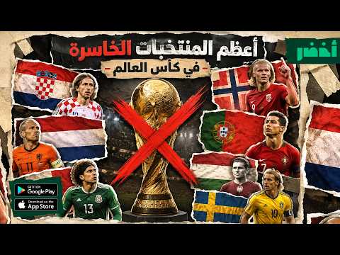 الكرة ليست عادلة أساطير لا تفوز بكأس العالم