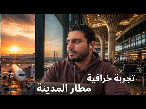 جربت أقضي يوم في مطار المدينة واكل شارب نايم .. مطار رايق بجد 2026