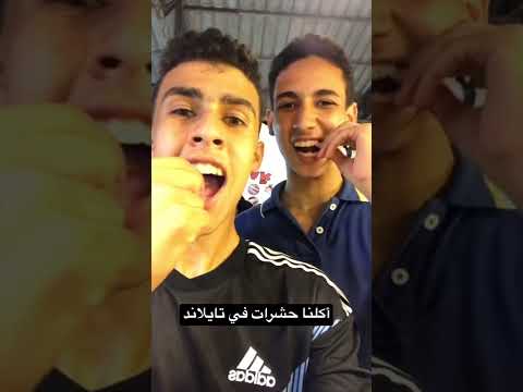 تجربة اكل الحشرات و الصراصير في تايلاند طلعت حلوة!🤯 2026