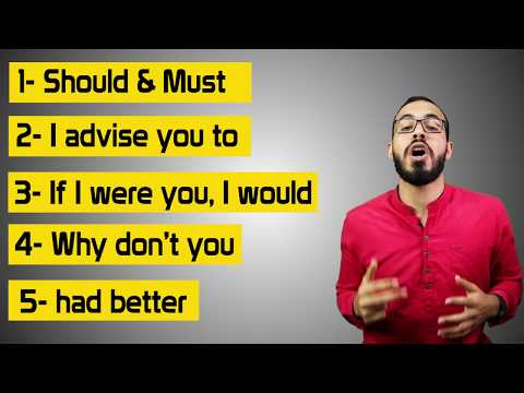 أشهر 5 طرق للنصح في الانجليزي 2026
