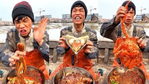 كورس Chinese man cooking Spicy seafood with Friends at Sea in Boat 2026