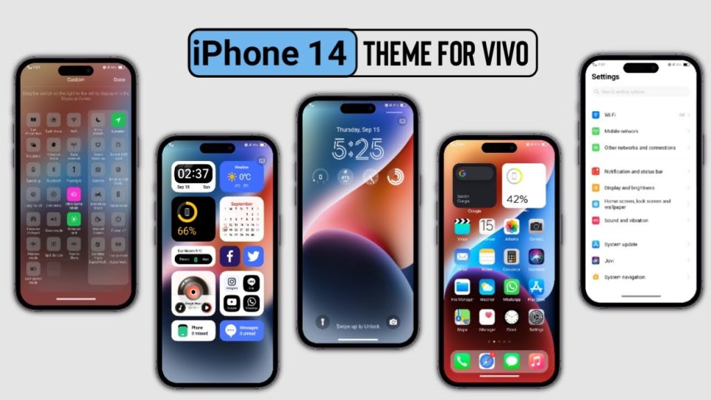 iPhone 14 Theme For Vivo All Devices | Vivo Theme | #vivotheme #themeforyou @VivoThemeStore