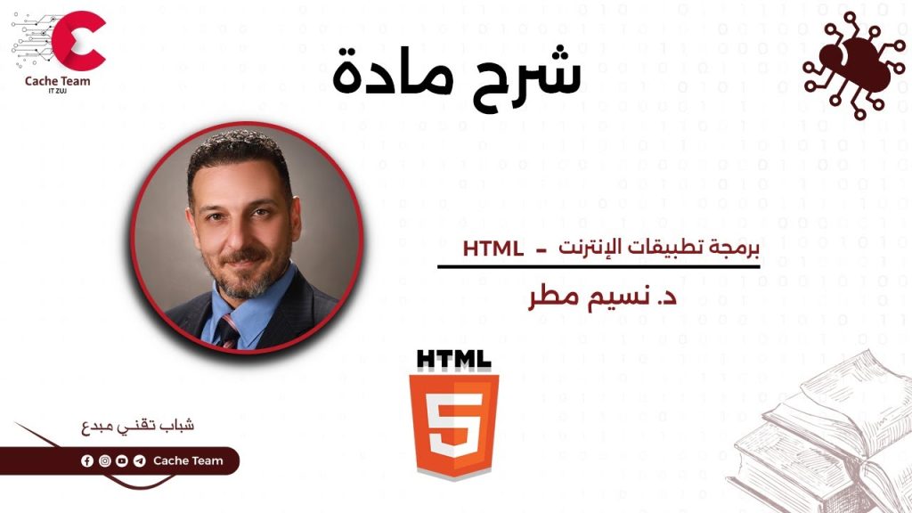 Lesson1 - Starting HTML - د.نسيم مطر