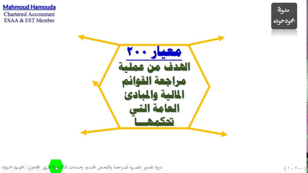 شرح معايير المراجعة | معيار 200 | الهدف من عملية مراجعة قوائم مالية والمبادئ العامة التي تحكمها