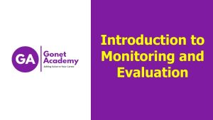 كورس Introduction to Monitoring and Evaluation من الصفر 2026