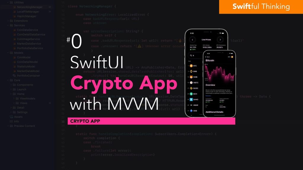 Build SwiftUI App with MVVM, Core Data, Combine, and API requests | SwiftUI Crypto App #0