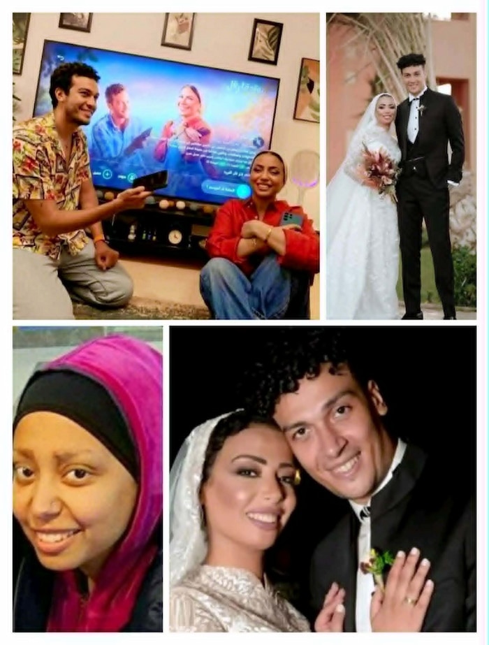 قصة أحمد عبد الوهاب وزوجته داليا صبحي خليل | رحلة حب ودعم إنساني هزّت الجمهور في “ورد على فل وياسمين”