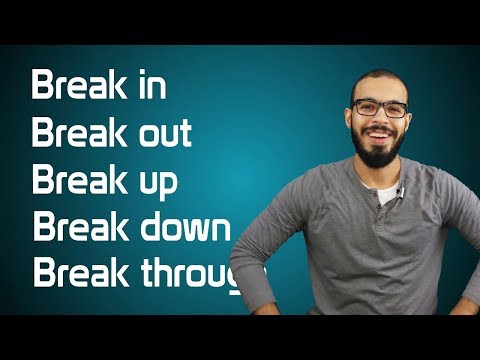 5 معاني مختلفه لفعل Break في اللغه الانجليزيه 2026