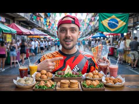شو تاكل في البرازيل ب 10 دولار؟ 🇧🇷 أكلات الشارع 2026