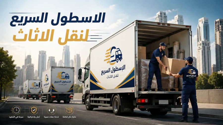 الأسطول السريع لنقل العفش 2026 | خدمات نقل الأثاث باحترافية وأسعار تنافسية