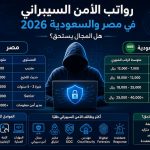 رواتب الأمن السيبراني في مصر والسعودية 2026 .. هل المجال يستحق؟