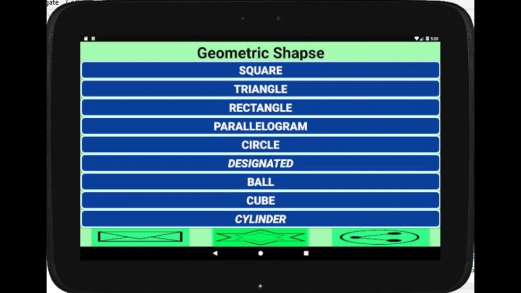 geometric shapes(الاشكال الهندسية)