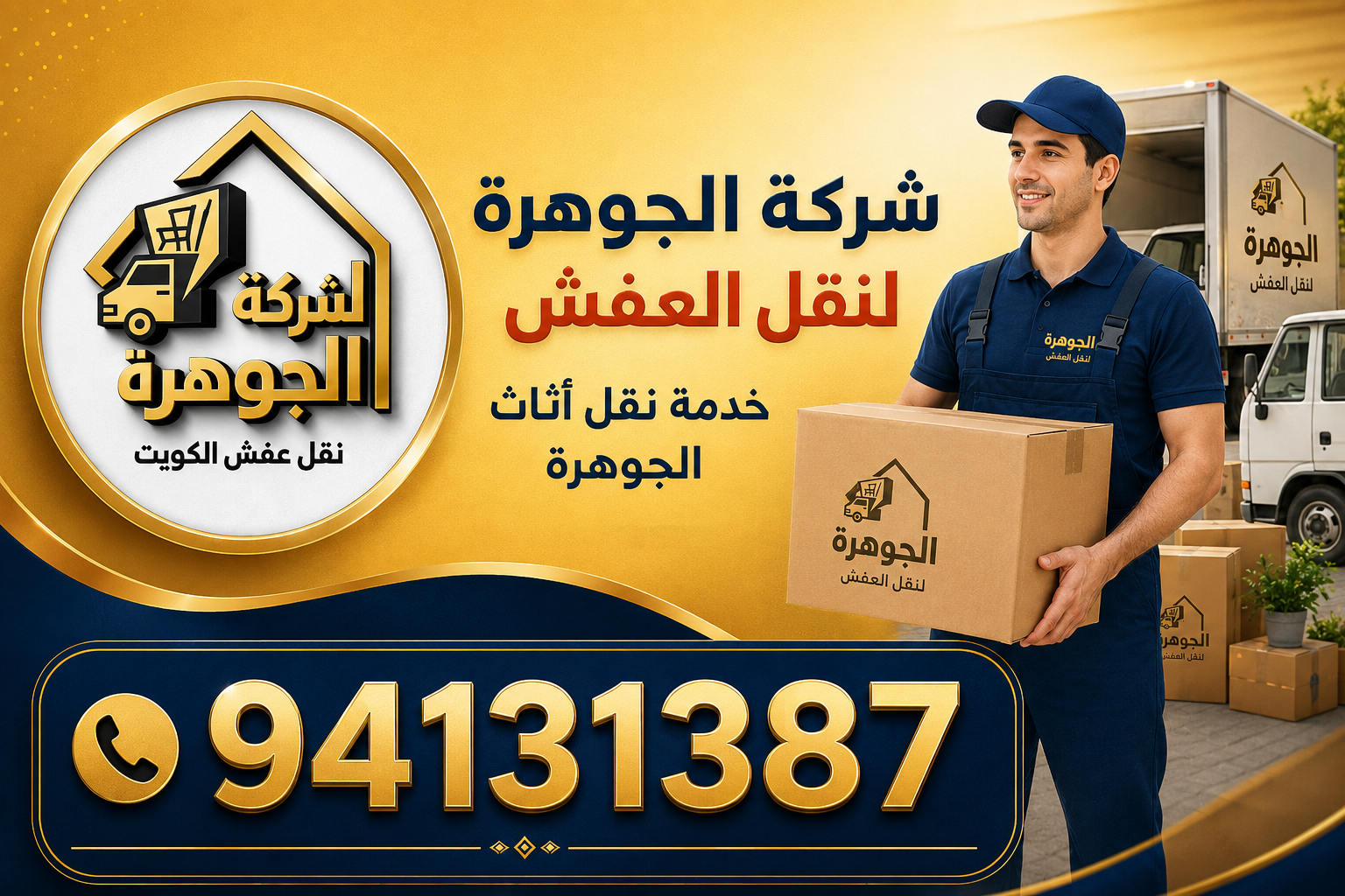 شركة الجوهرة لنقل العفش بالكويت.. نقل أثاث آمن مع الفك والتركيب والتغليف