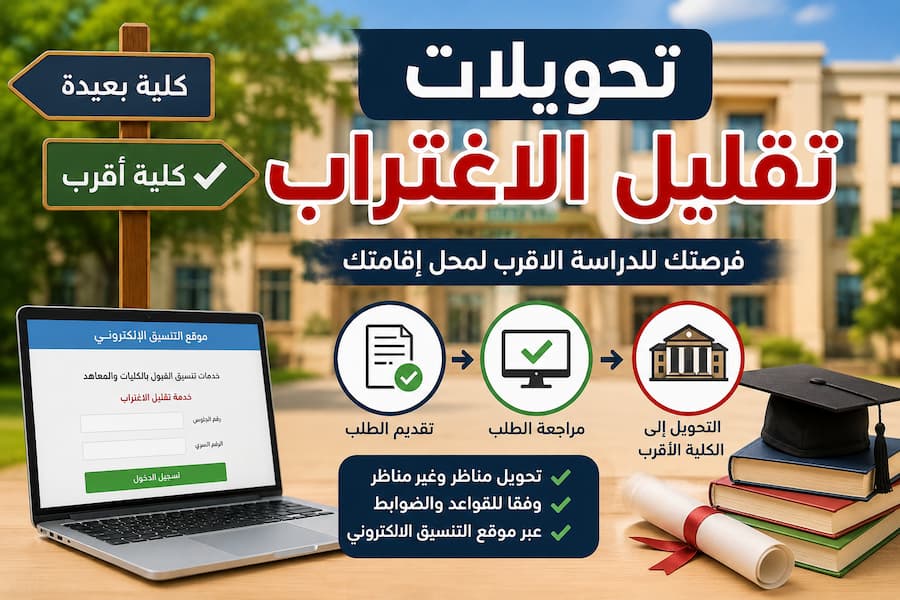 تحويلات تقليل الاغتراب 2026 .. الشروط والخطوات ورابط التسجيل بعد نتيجة التنسيق