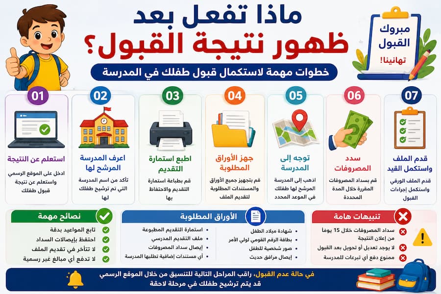 تنسيق رياض الأطفال 2026 القاهرة.. ماذا تفعل بعد ظهور نتيجة القبول؟