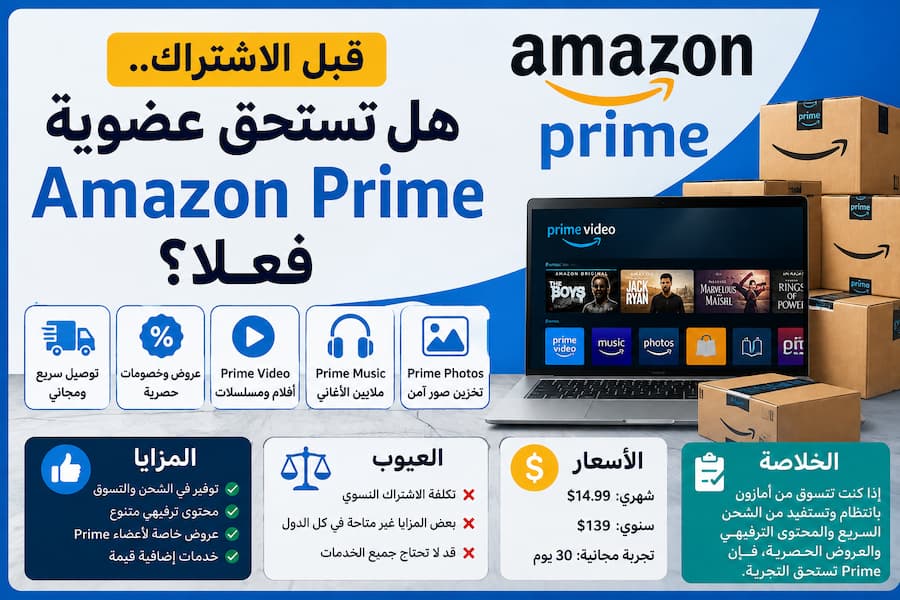 قبل الاشتراك 2026 .. هل تستحق عضوية Amazon Prime فعلًا ؟