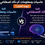 حاسبات ومعلومات أم ذكاء اصطناعي.. أيهما أفضل؟ مقارنة شاملة لاختيار التخصص المناسب في 2026