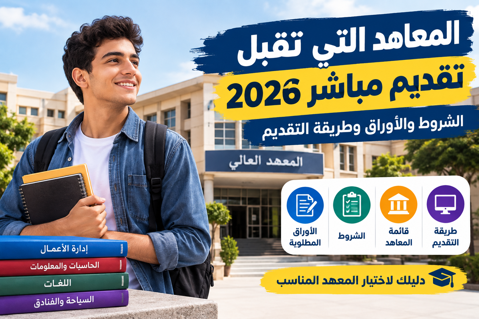 المعاهد التي تقبل تقديم مباشر 2026.. الشروط والأوراق وطريقة التقديم