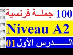 كورس تعلم اللغة الفرنسية المستوى الثاني Niveau A2 جميع الجمل الفرنسية مع الترجمة الخاصة بالمستوى الثاني