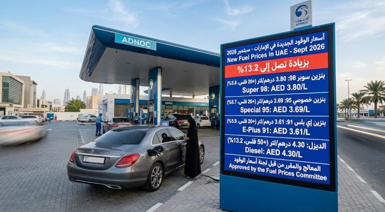 أسعار الوقود في الإمارات سبتمبر 2026.. زيادة جديدة في البنزين والديزل تعرف عليها